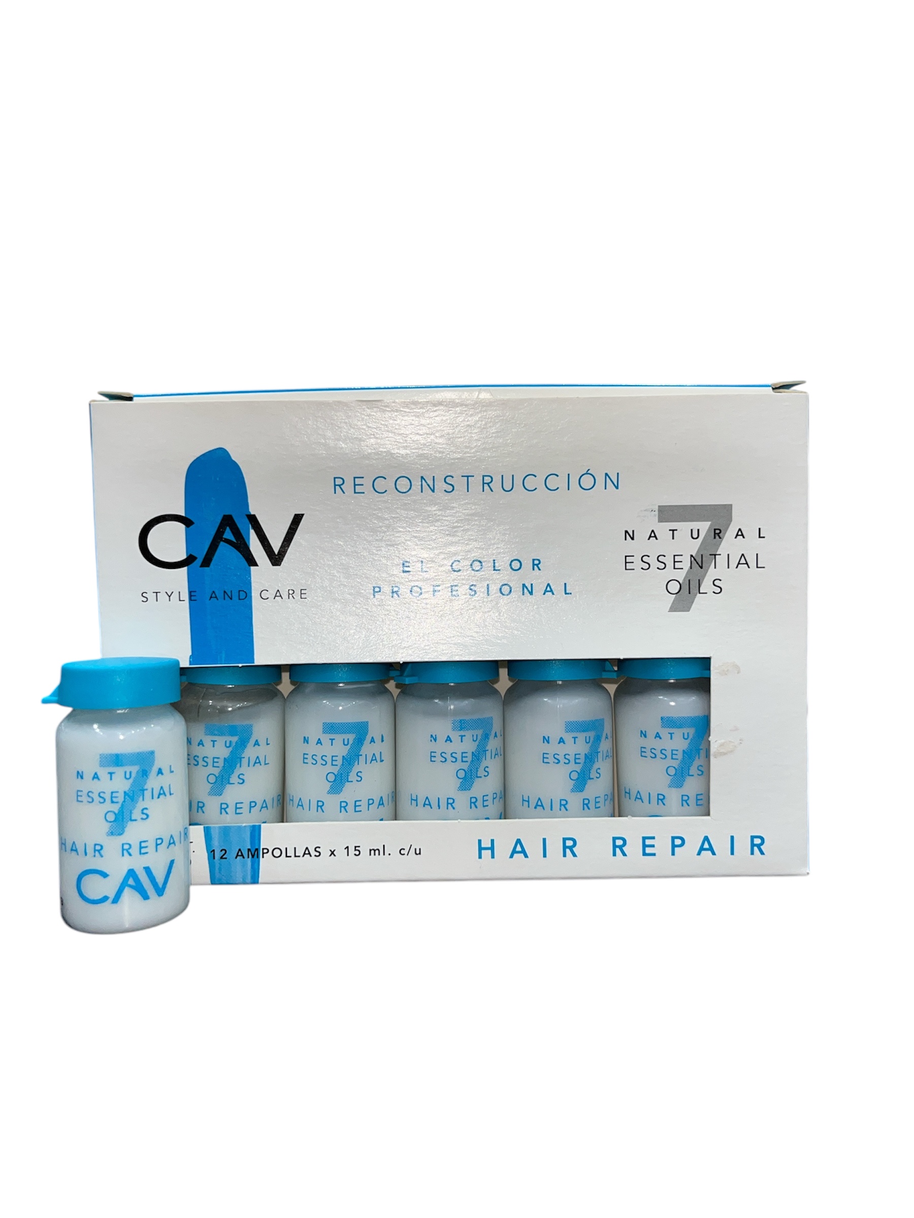 7 OLEOS Ampolla Hair Repair x unidad CAV 